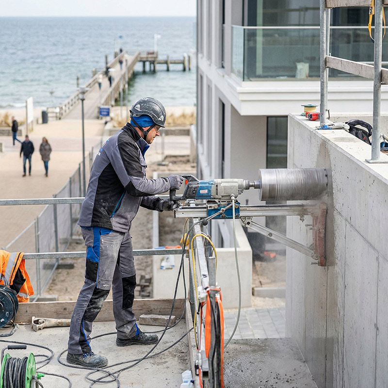 Kernbohrung Timmendorfer Strand - Kernbohrung am Strand